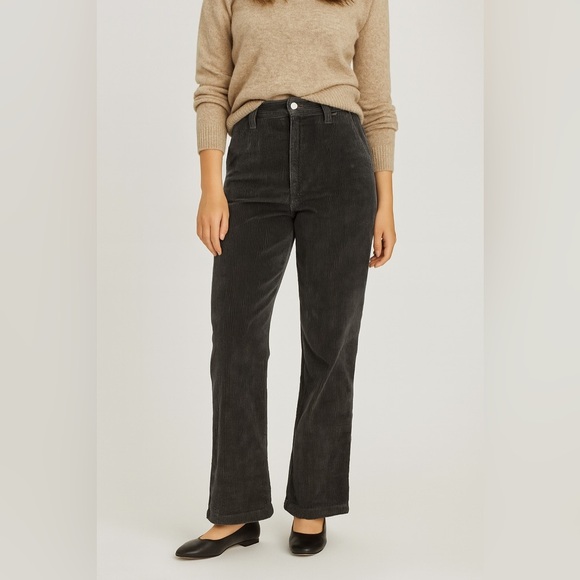 ARITZIA TNA Ripcord Mid-Rise Corduroy Pant Blue/Gray Sz 6 - Picture 1 of 5